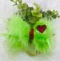 Grinch Hair Bow w/ Nylon Headband