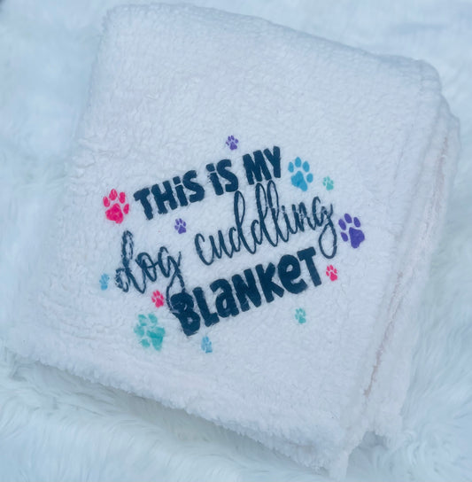 Fluffy Dog Cuddling Blanket