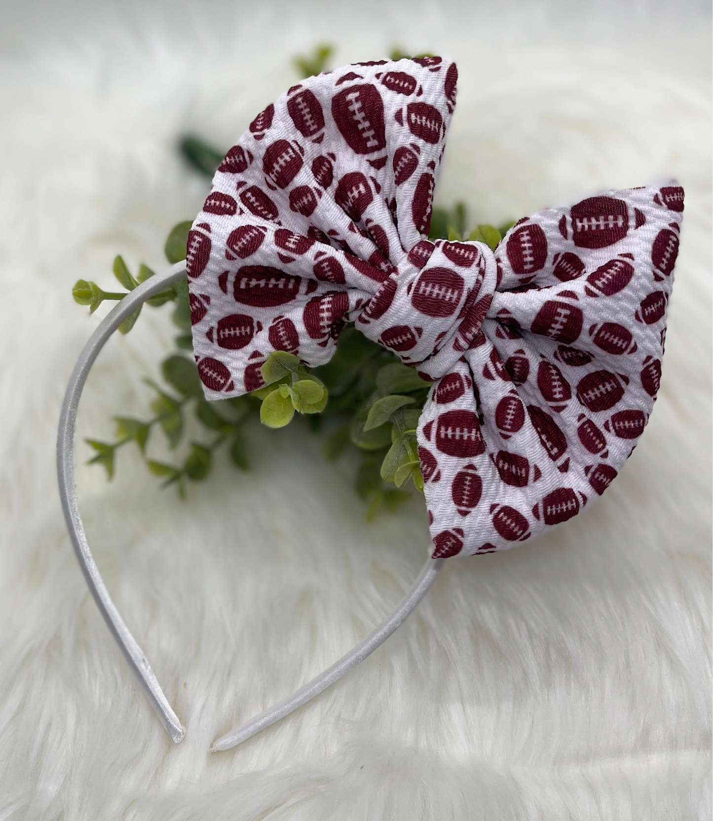 Football Big Bow Headband