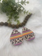 Cheetah Leopard Serape Earrings