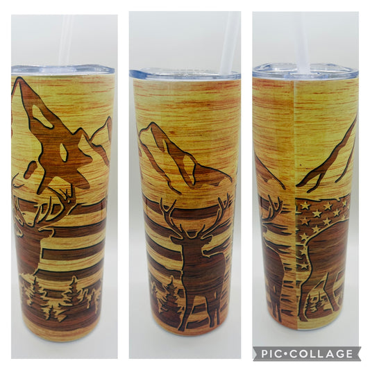 Wood Grain Tumbler